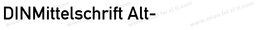 DINMittelschrift Alt字体转换